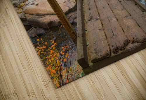 Rustic Wood Hiking Bridge Crossing Bo Insogna puzzle