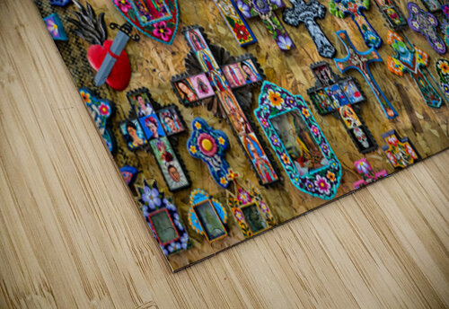 Colorful Mexican Crosses Folk Art Display Bo Insogna puzzle
