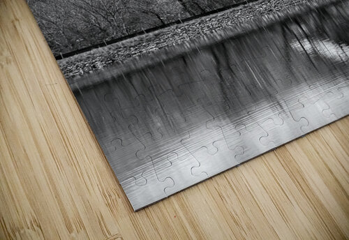 St Vrain Ponds Longs Peak View In Black and White Bo Insogna puzzle