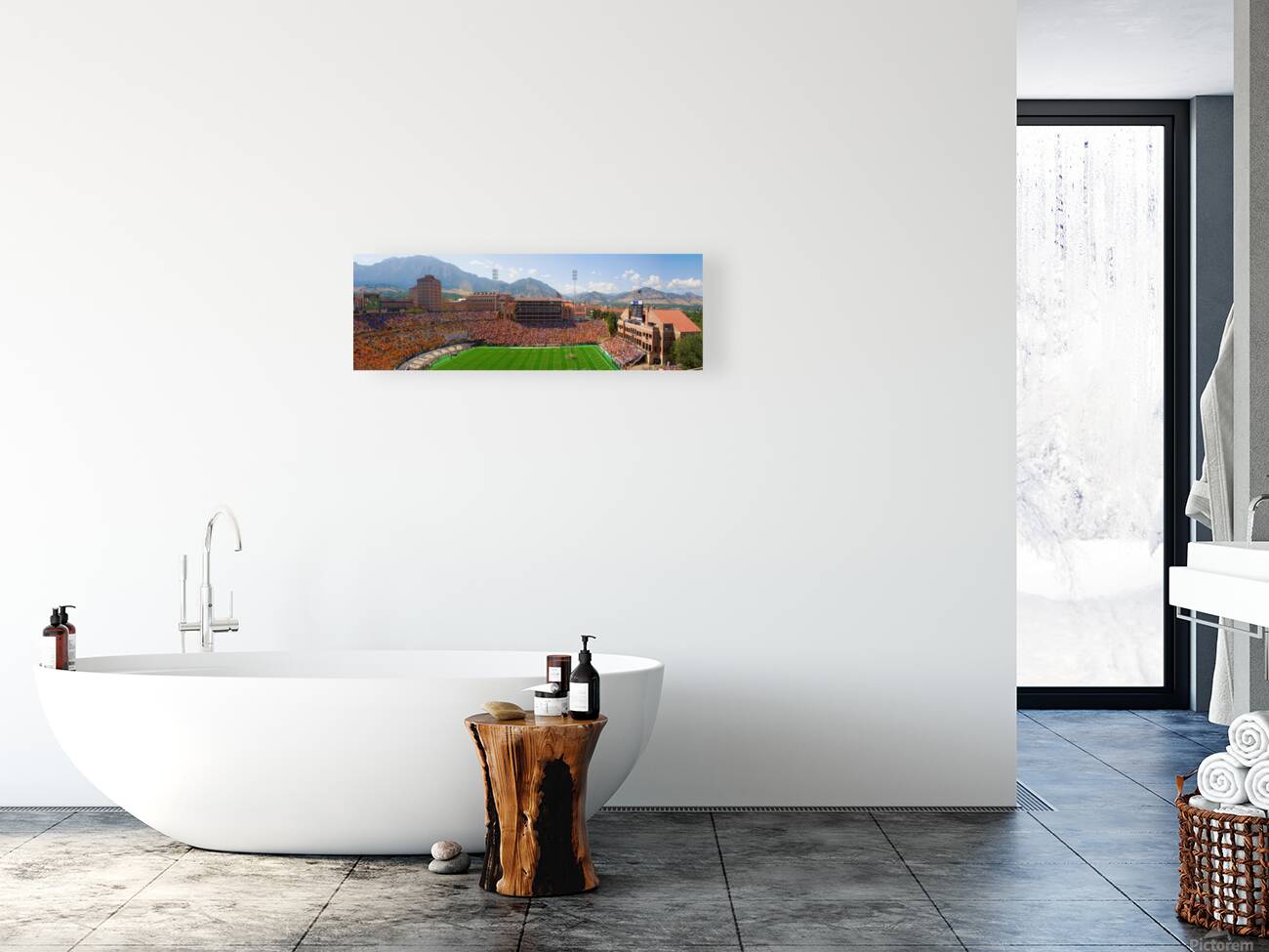 University of Colorado Boulder Folsom Field Game Panorama Reproduction