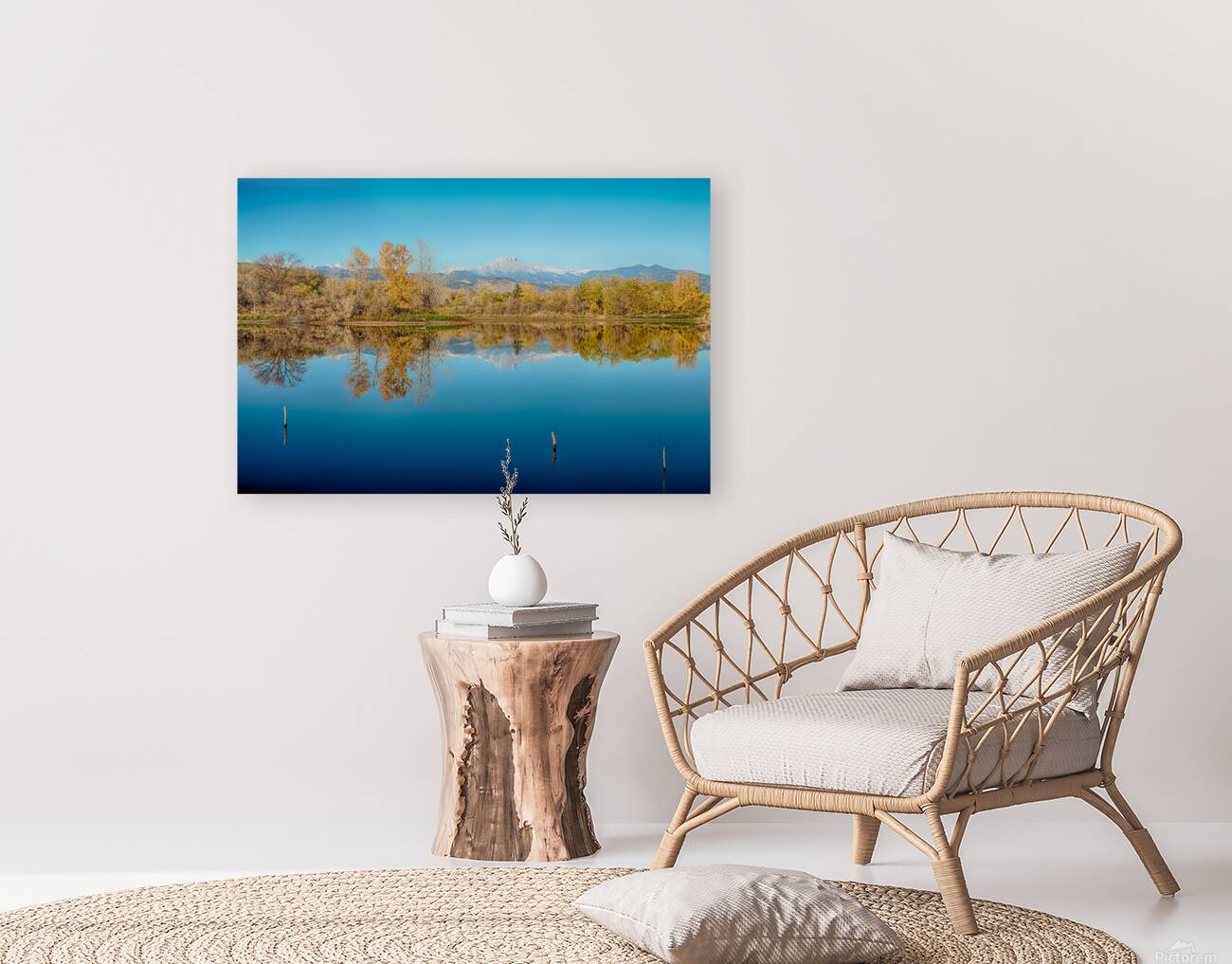 Autumn Colorado Twin Peaks Golden Ponds Reflections Reproduction