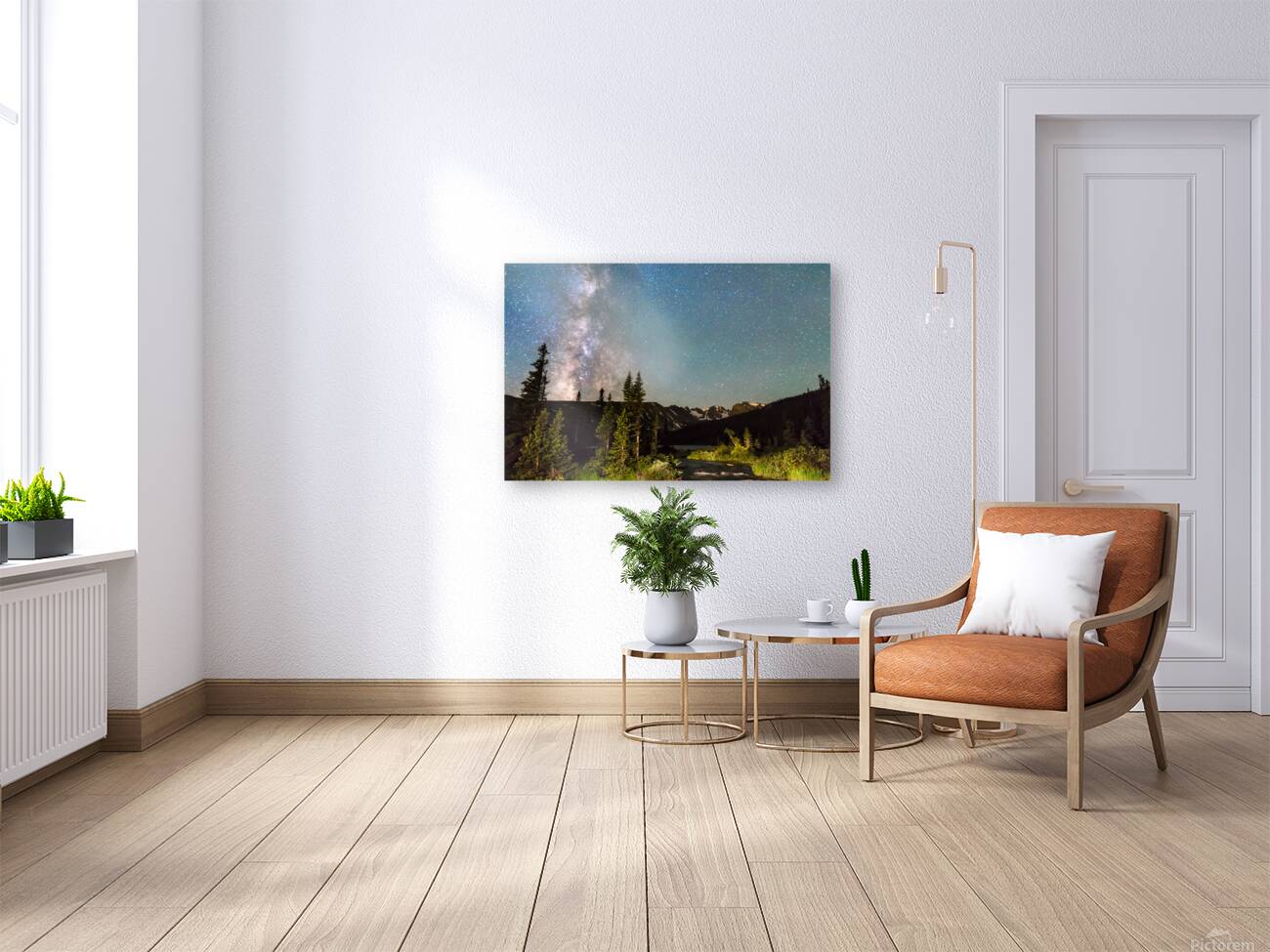 Milky Way Magic Above Longs Lake and the Indian Peaks Reproduction