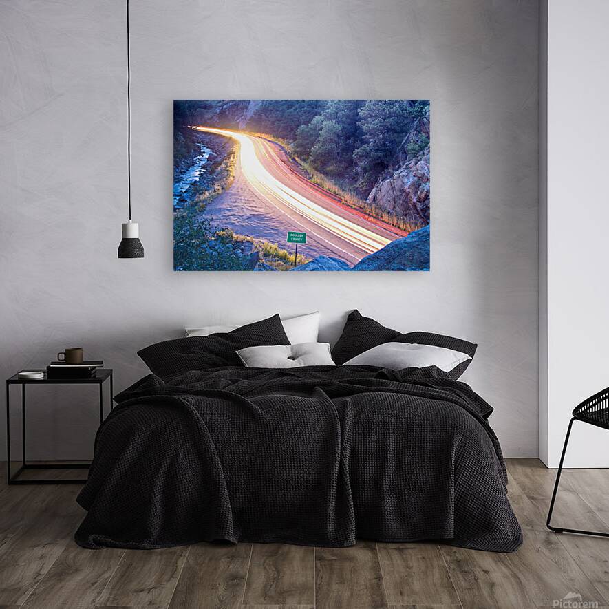 Boulder County Colorado Blazing Canyon View Reproduction