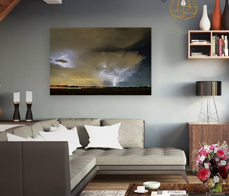 Longmont to the left Boulder to the Right Reproduction