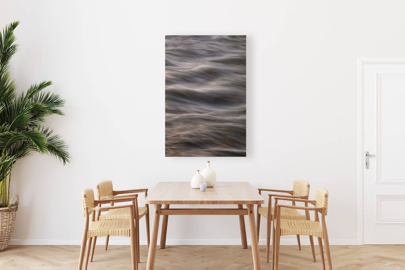 Flowing Creek Sunset Abstract Portrait Reproduction