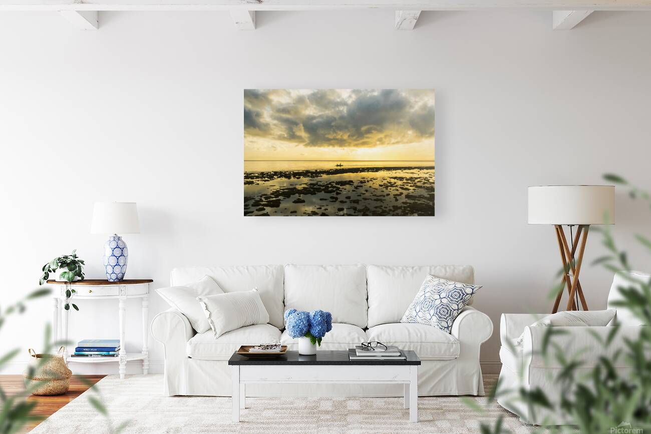 Golden Waters Carry the Morning Light Reproduction