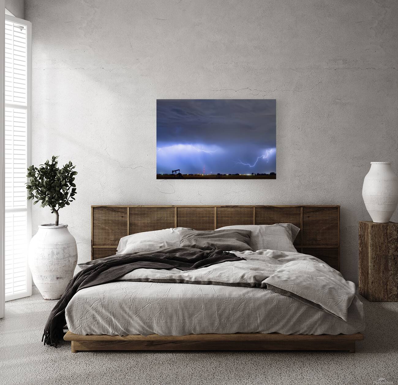 Michelangelo Lightning Strikes Oil Reproduction