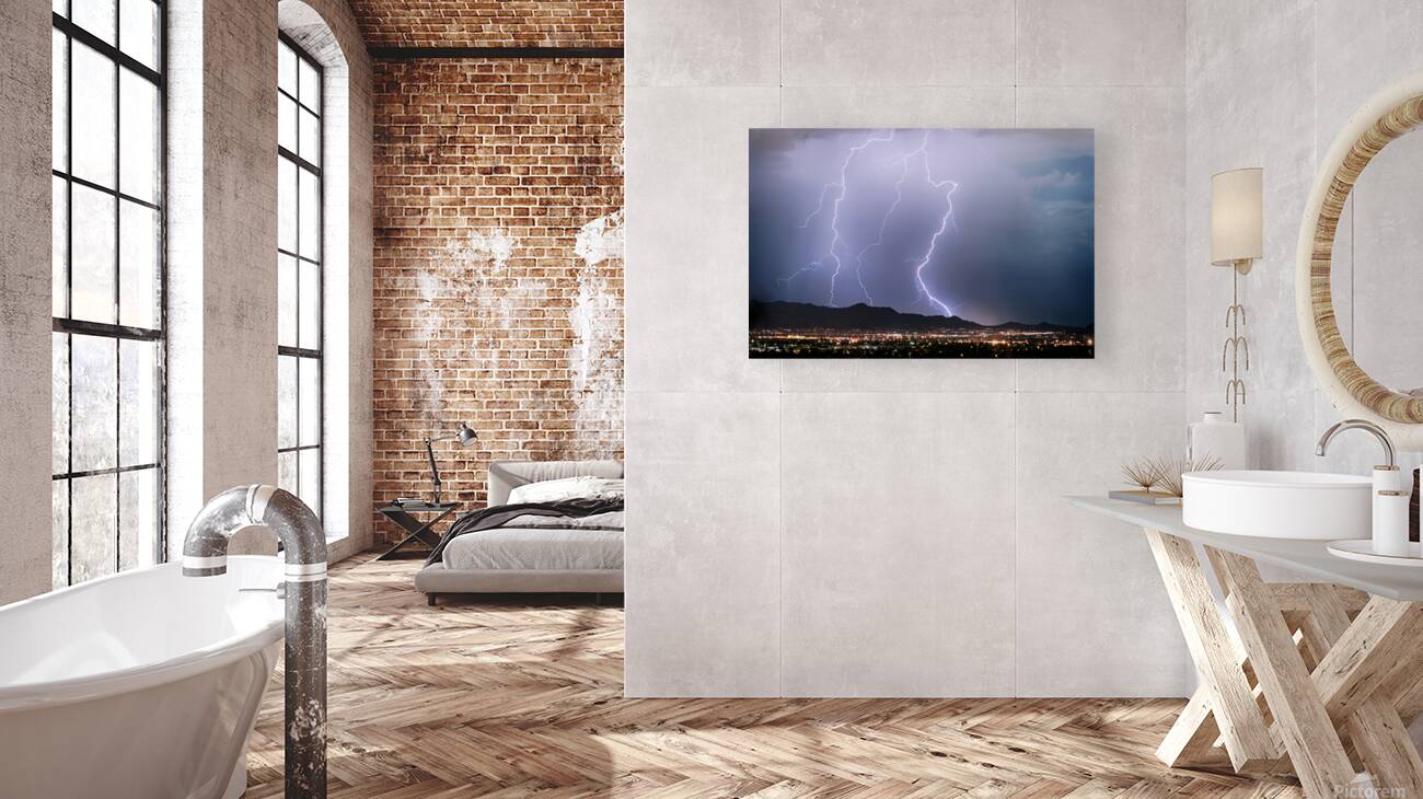 Electric Symphony Over Scottsdale’s Night Reproduction