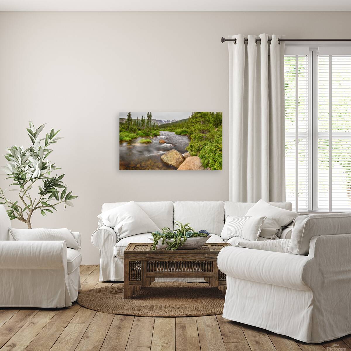 Colorado Indian Peaks Wilderness Creek Panorama Reproduction