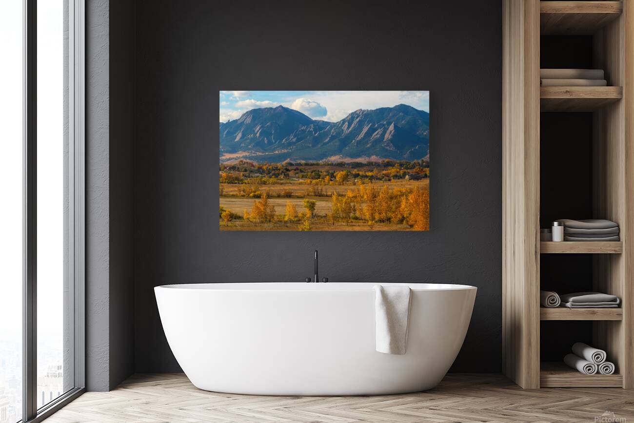 Boulder Colorado Colorful Flatirons View Reproduction