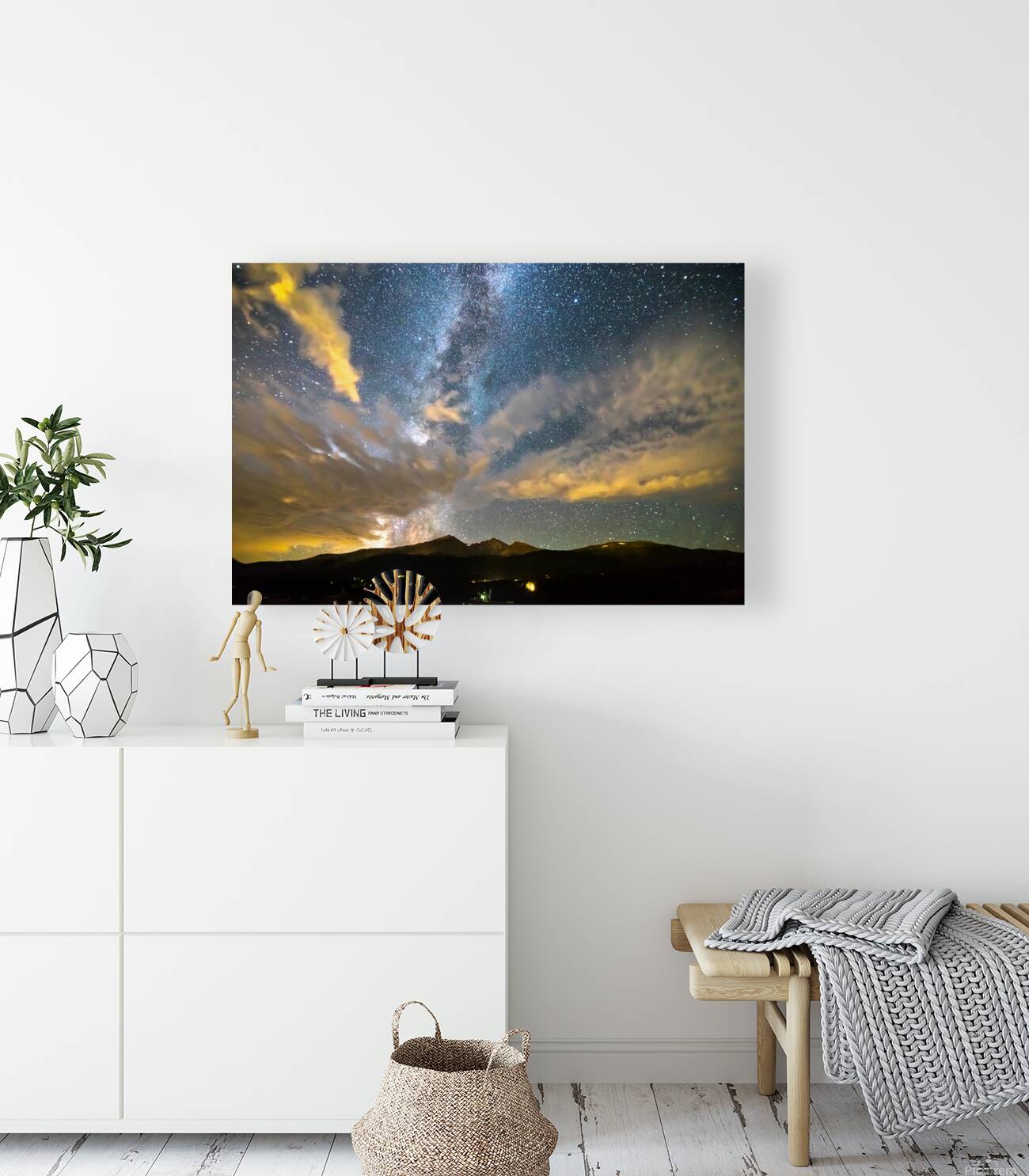 Longs Peak Milky Way Wings Reproduction