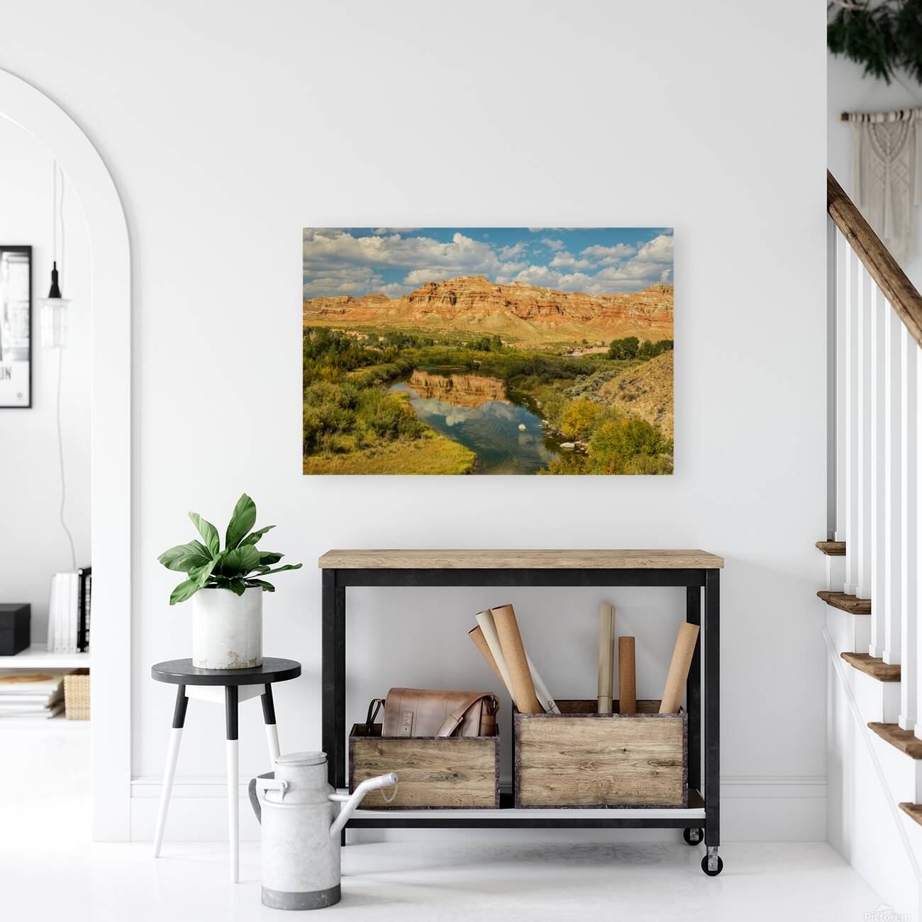Red Rock Majesty Wind River Reflection Reproduction