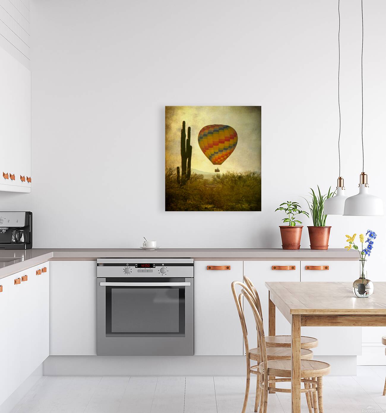 Desert Ascension Fine Art Hot Air Balloon Reproduction