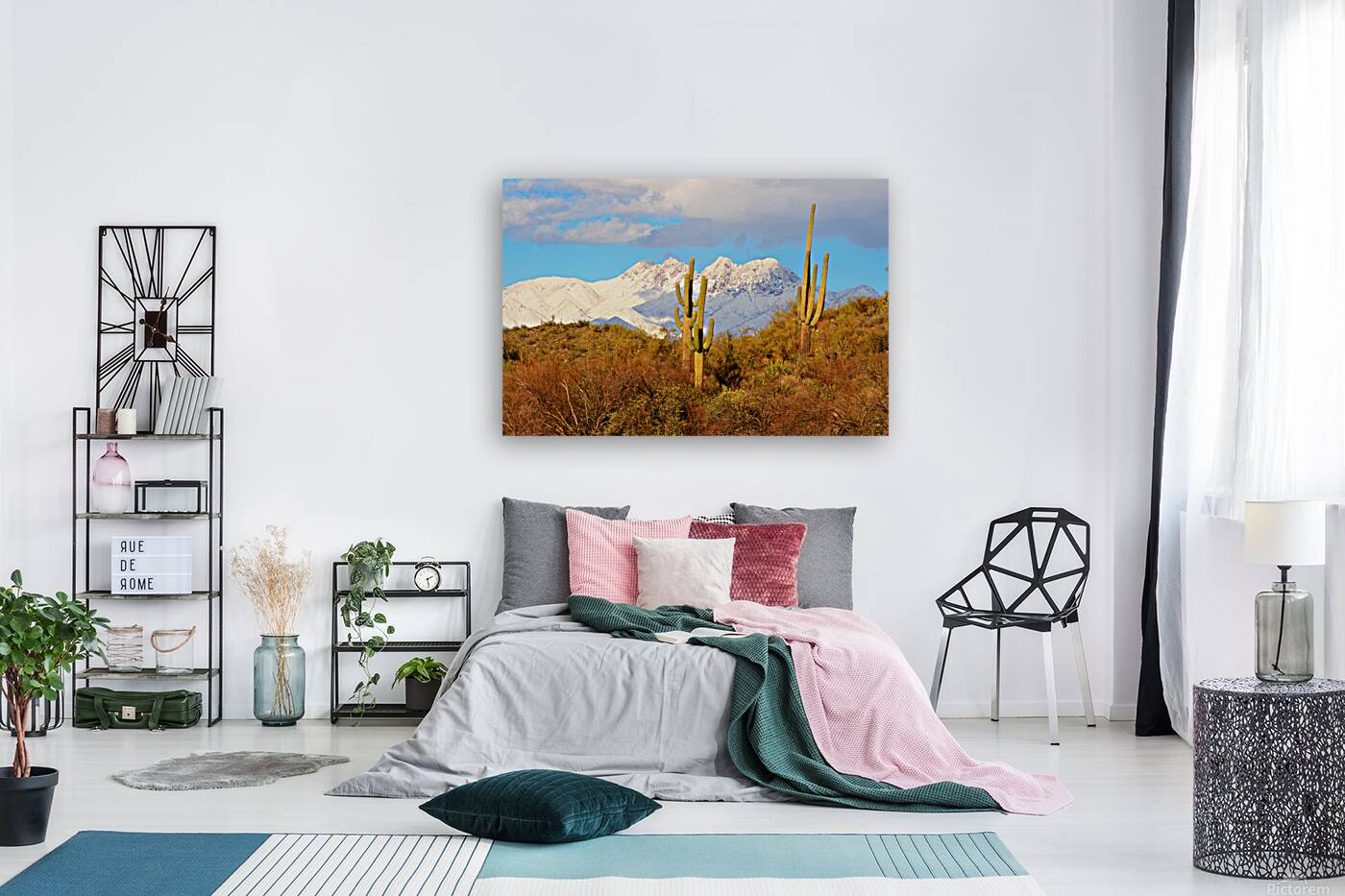 Four Peaks Arizona Desert Landscape Reproduction