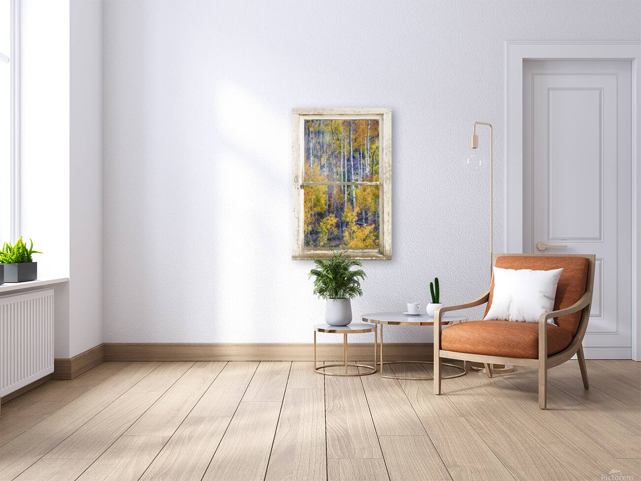 Aspen Autumn Magic White Window Reproduction