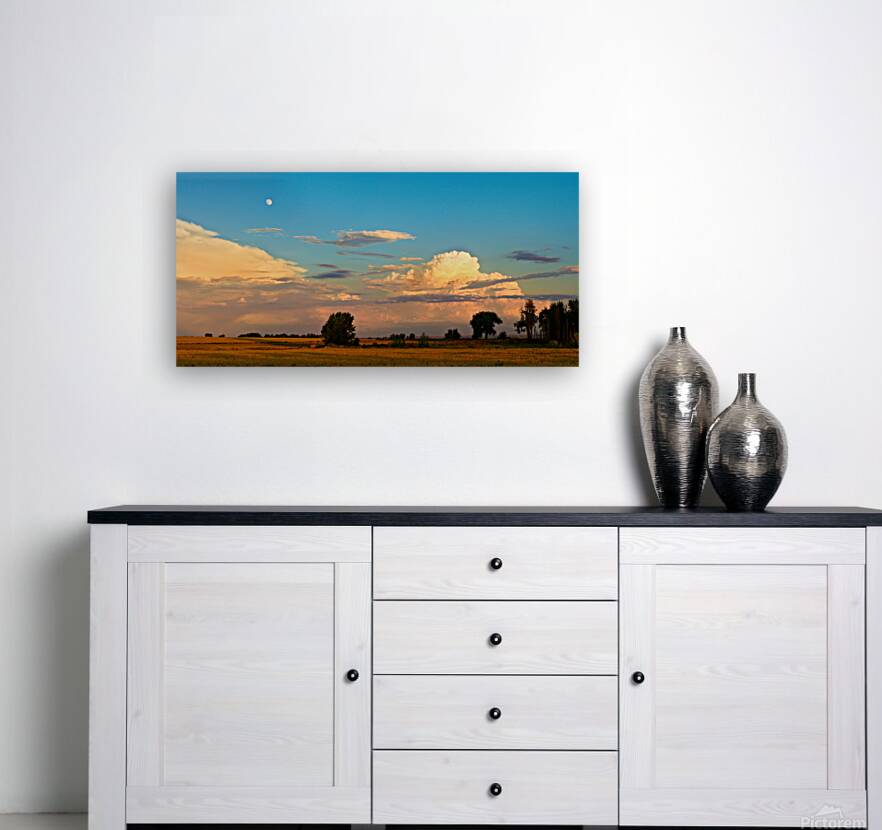 Thunderstorm  Front Moon Panoramic Reproduction