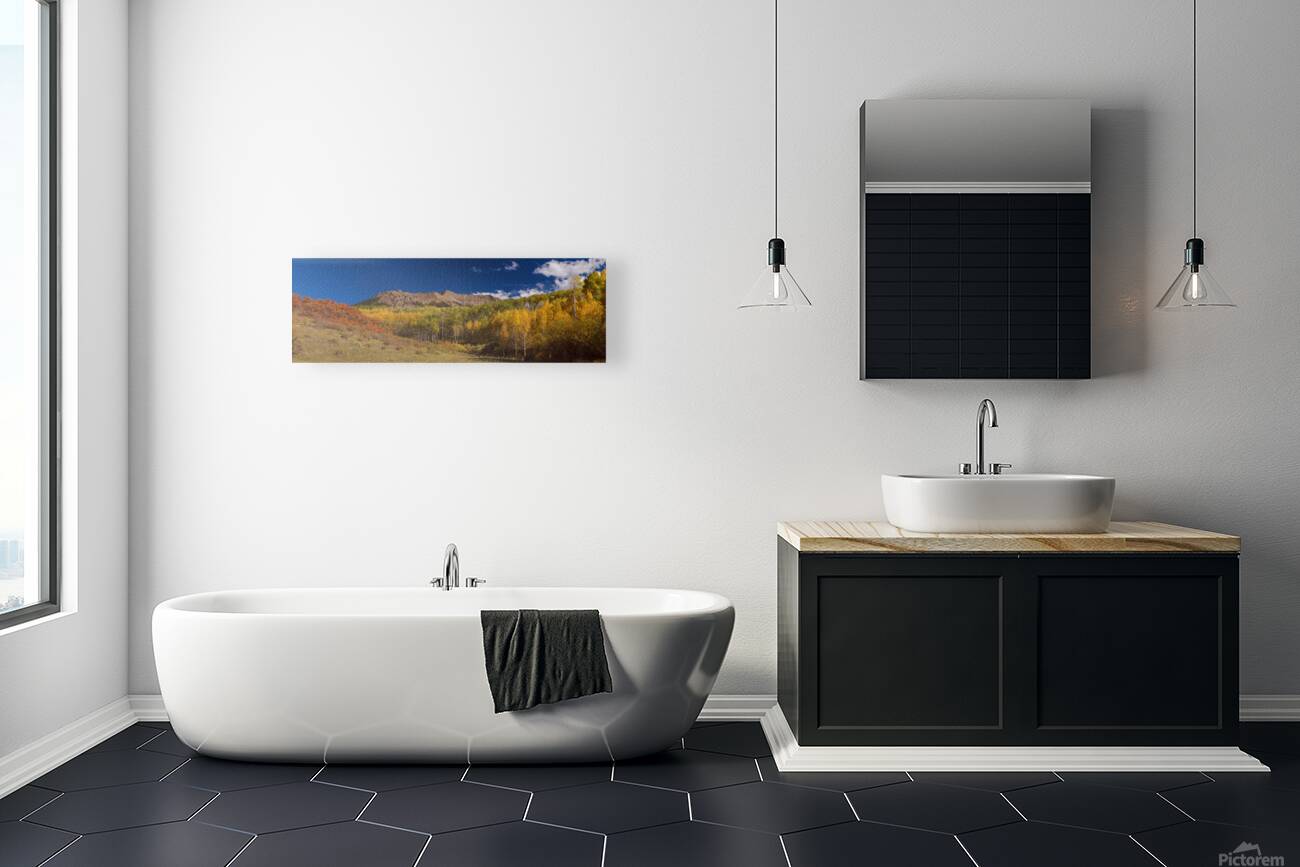 SW Rocky Mountain Autumn Panorama View Reproduction