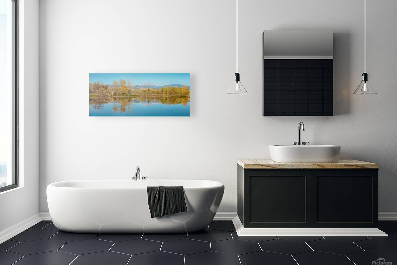 Autumn CO Twin Peaks Golden Ponds Reflections Reproduction