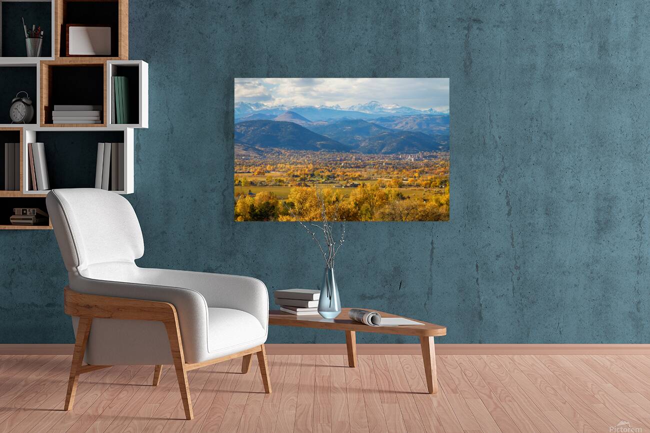 Boulder Colorado Autumn Scenic View Reproduction