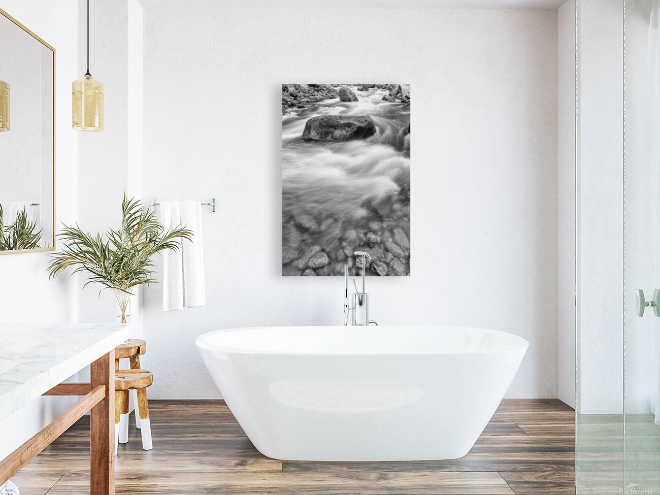 Fishermans View in Black and White Reproduction