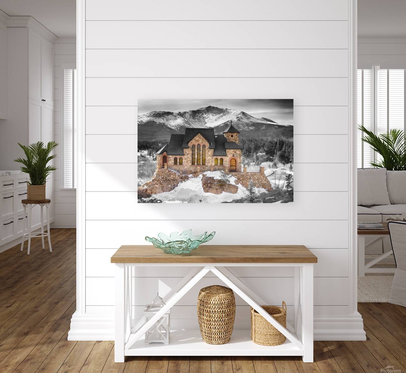 Chapel on the Rock BW Selective Reproduction