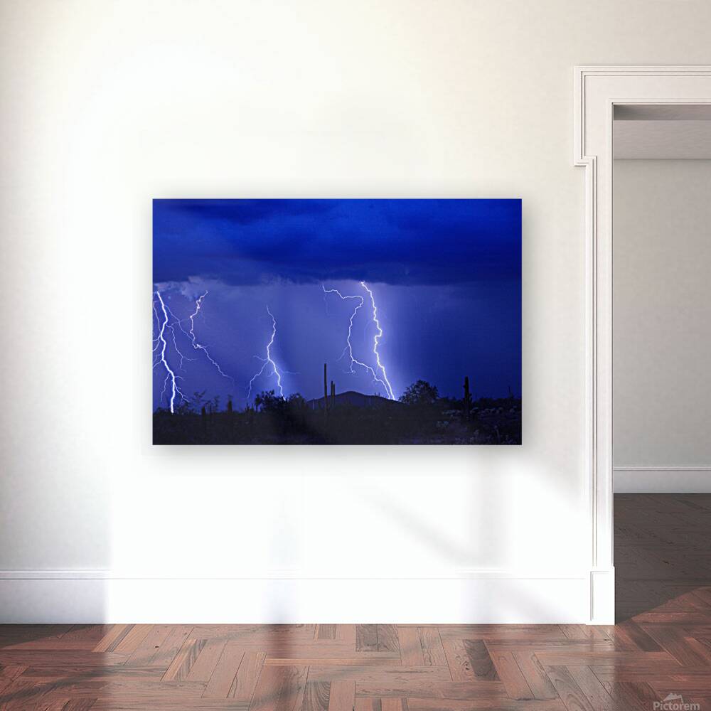 Lightning Storm in the Desert Reproduction