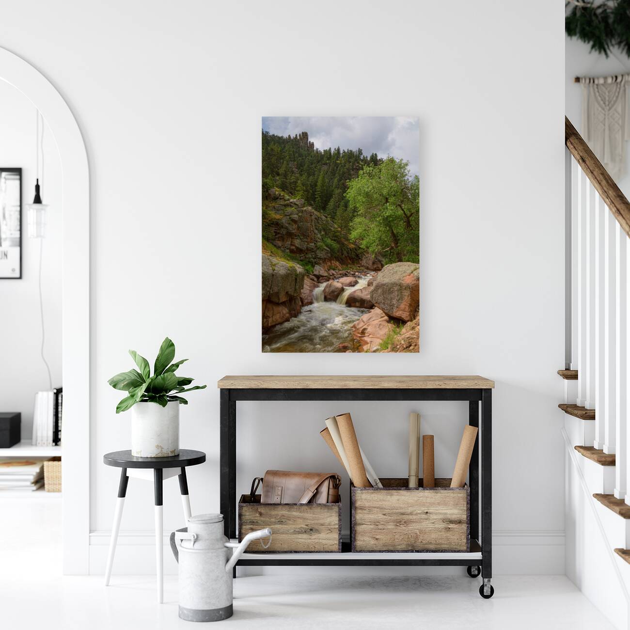 Getting Lost In A Canyon Creek Reproduction