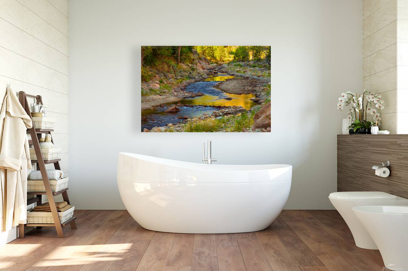 Golden Fishing Stream Reproduction