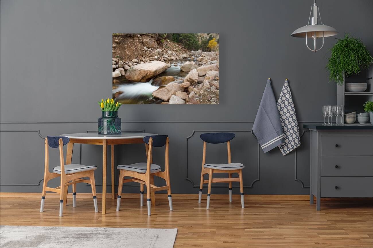 South St Vrain Canyon Autumn View Reproduction