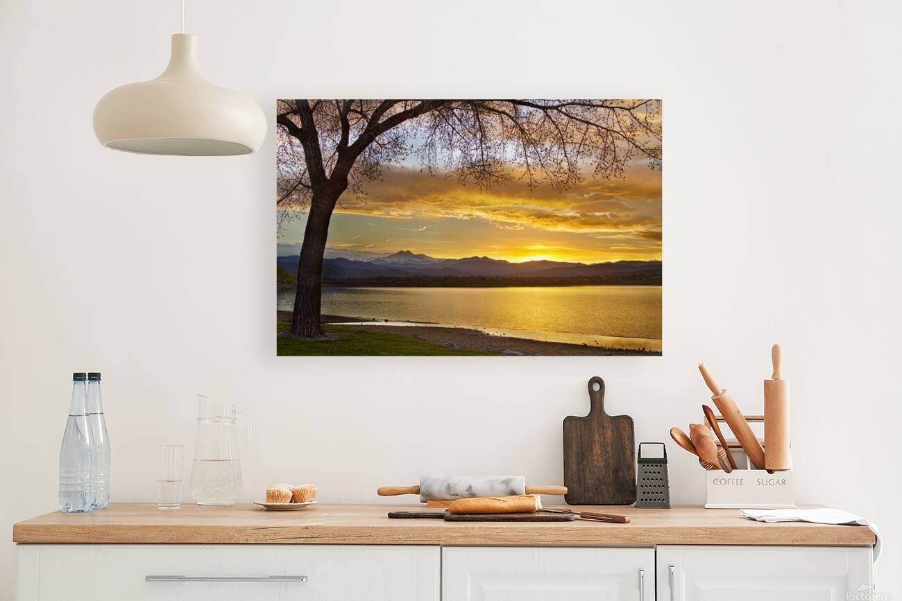 Twin Peaks Golden Spring Sunset Reproduction