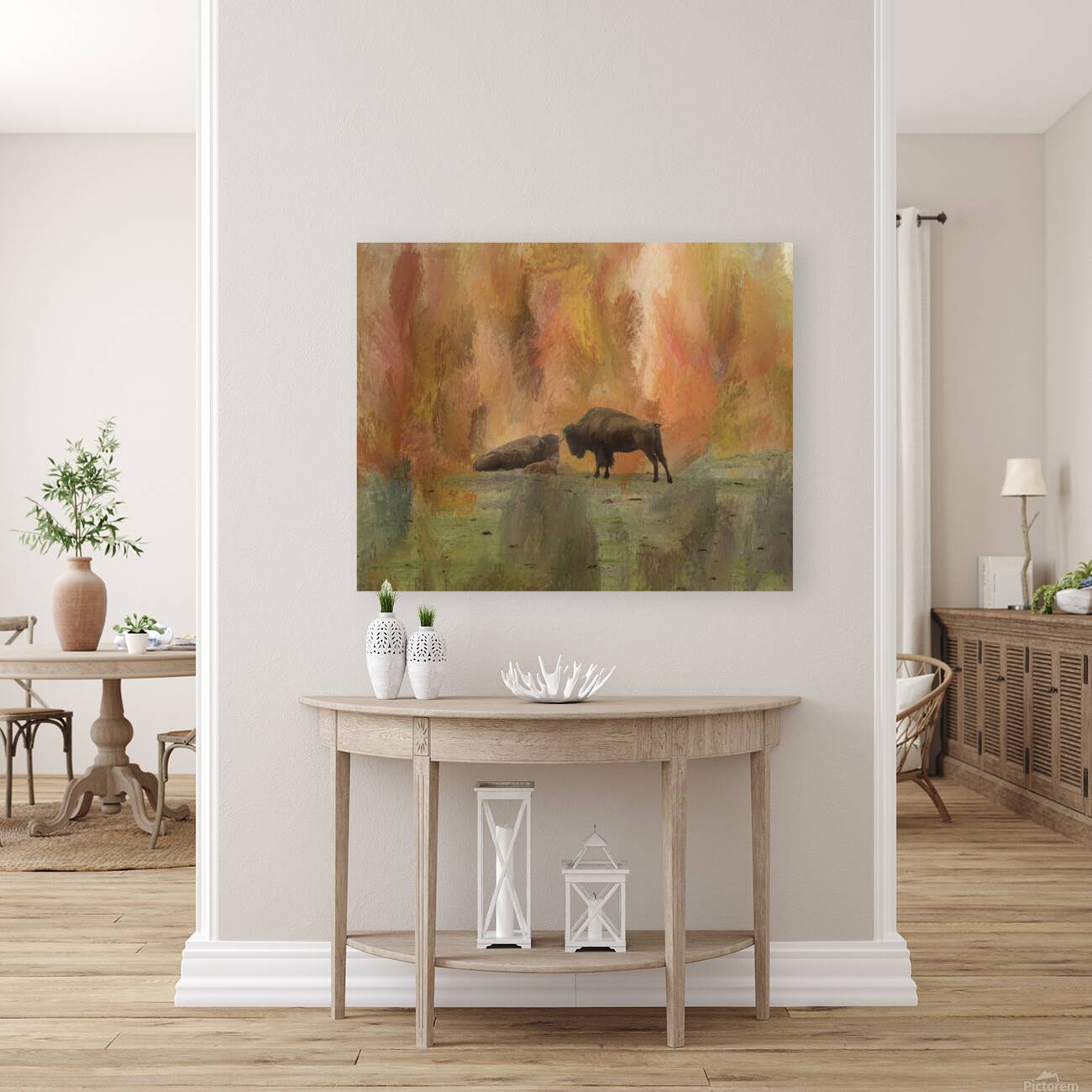 Young Buffalo Reproduction