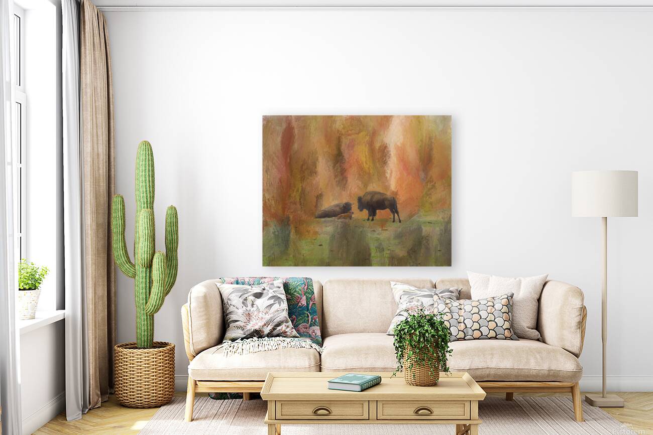 Buffalo Calf Tender Moment Reproduction