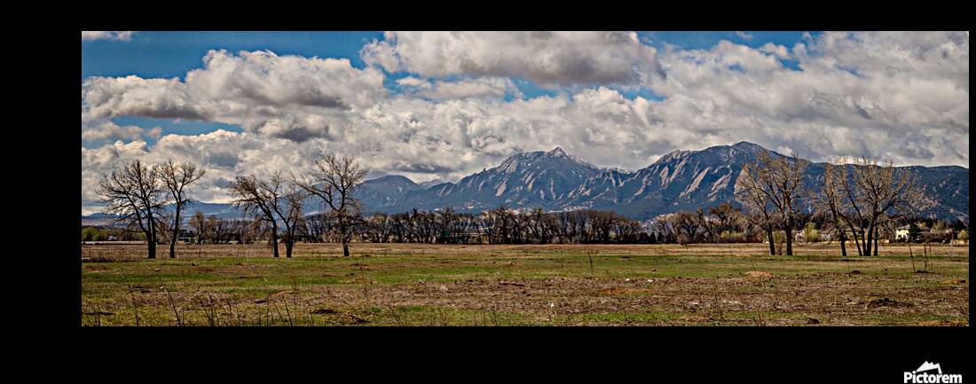 Boulder Colorado Front Range Panorama View Reproduction