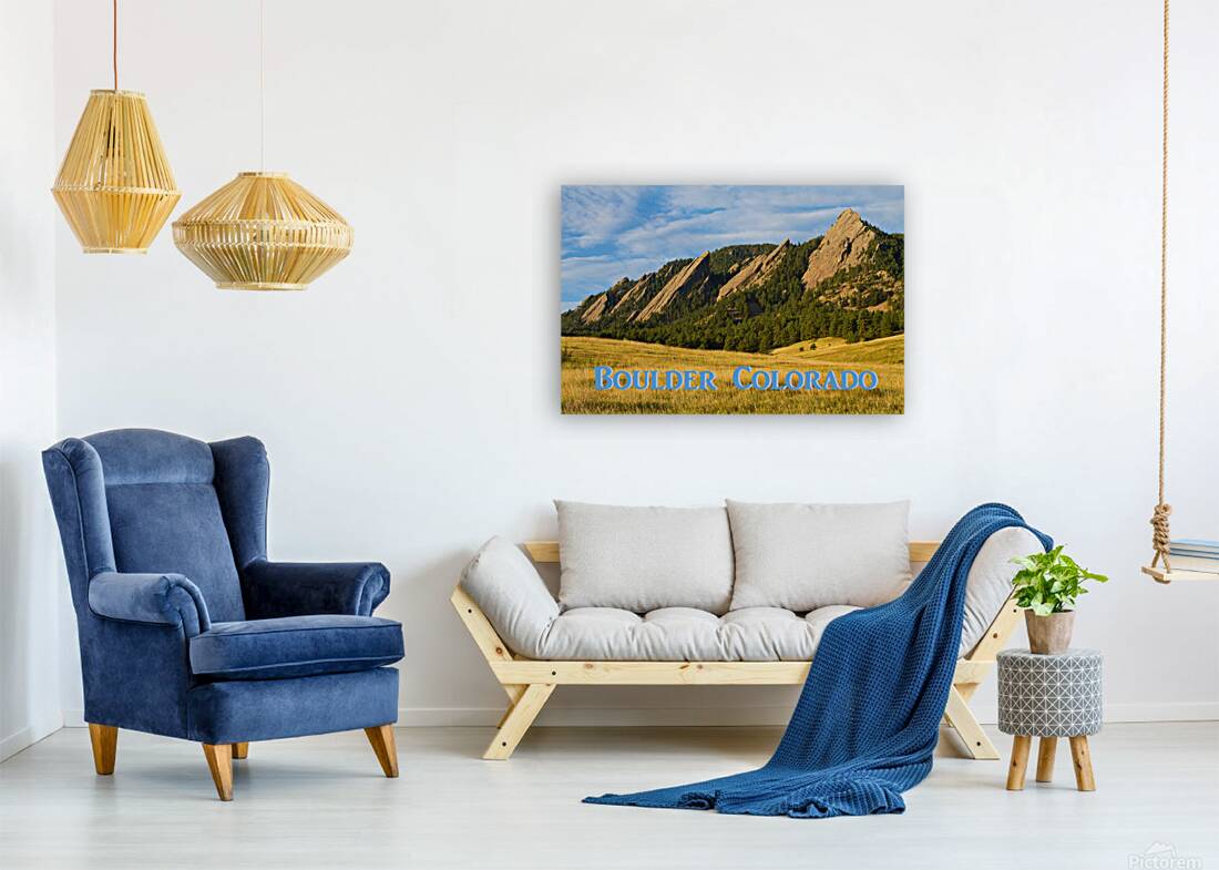 Flatirons Boulder Colorado Poster Reproduction