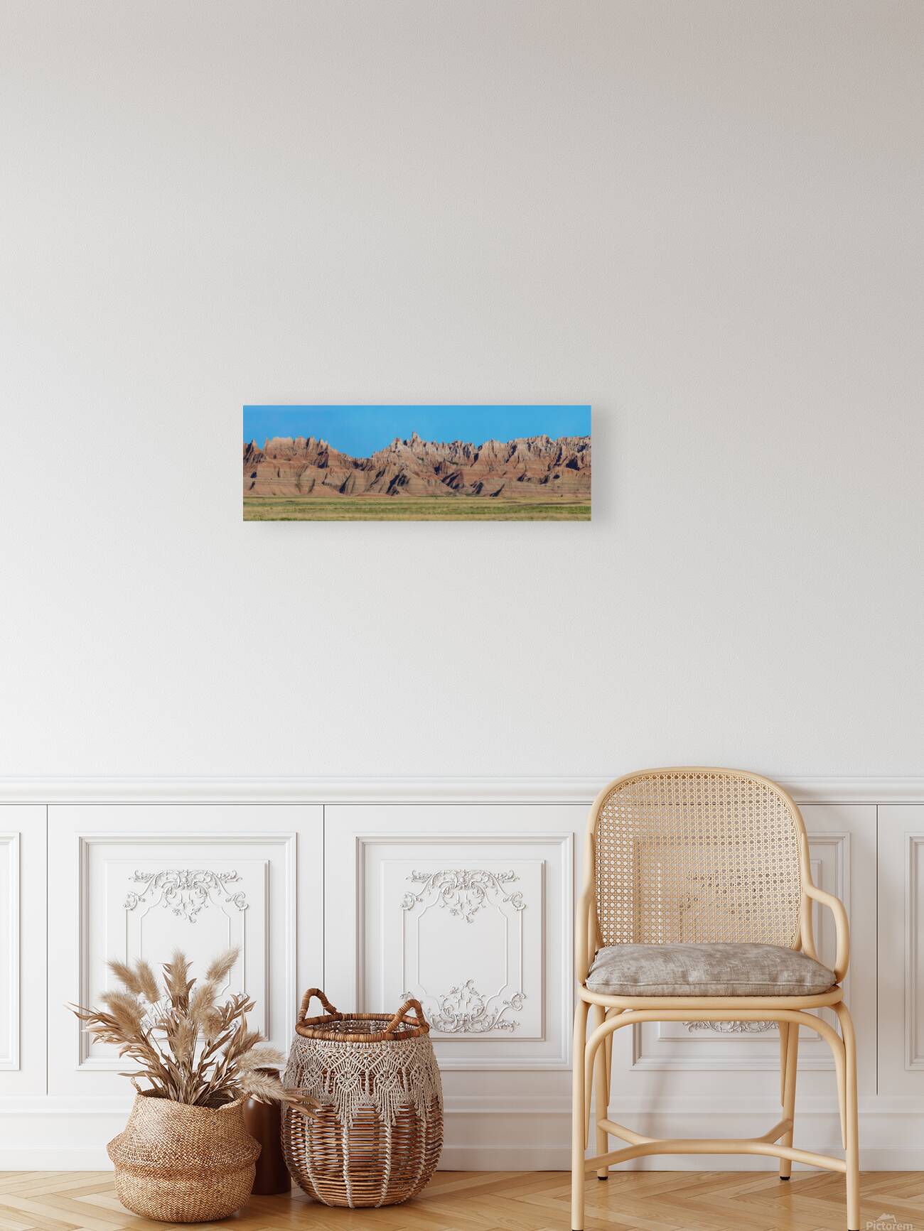 Panoramic Views Badlands National Park from Conata Basin PT1 Reproduction