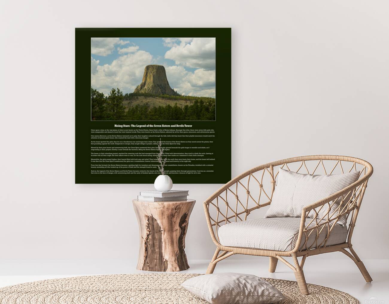 Rising Stars: The Legend of the Seven Sisters and Devils Tower Reproduction