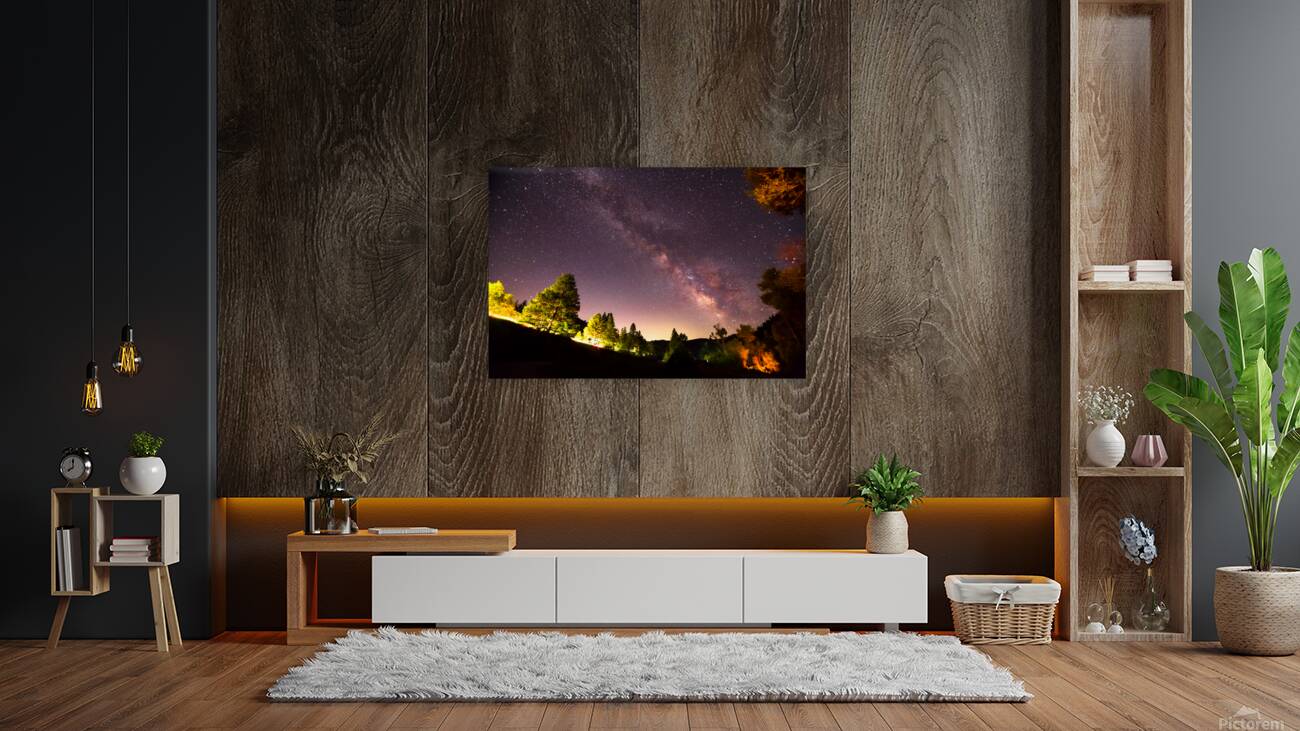 Milky Way Night Sky Astrophotography Colorado Rocky Mountains Reproduction