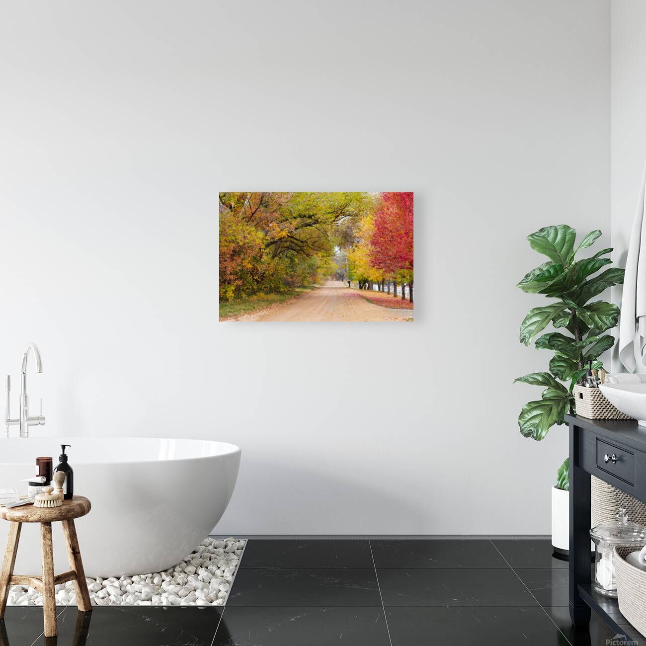 Autumns Country Retreat - A Canopy of Color Reproduction