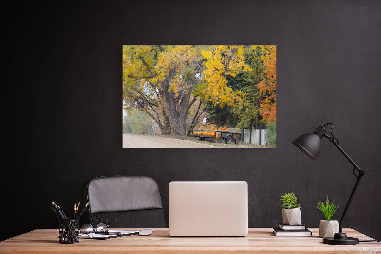 Autumns Bounty - A Country Road Market Reproduction