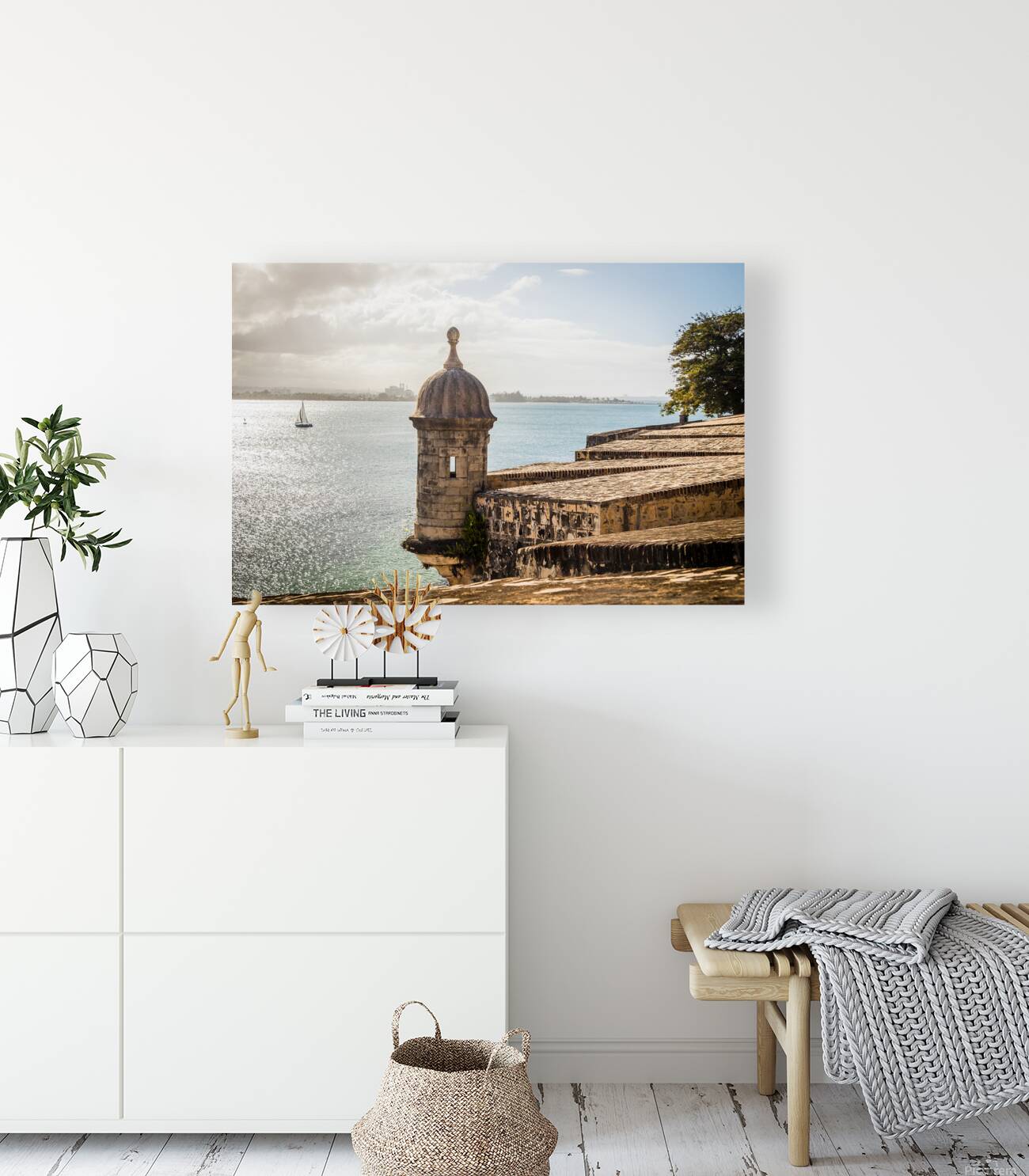 A Picturesque Scene in San Juan Puerto Rico Reproduction