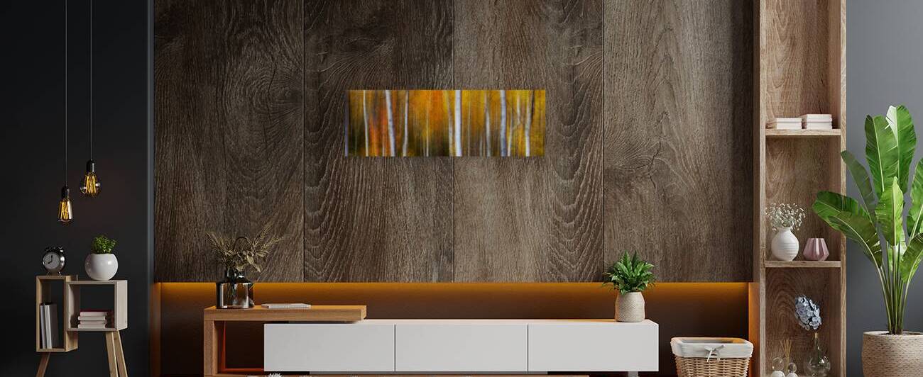 Forest Color Burst Modern Abstract by Bo Insogna