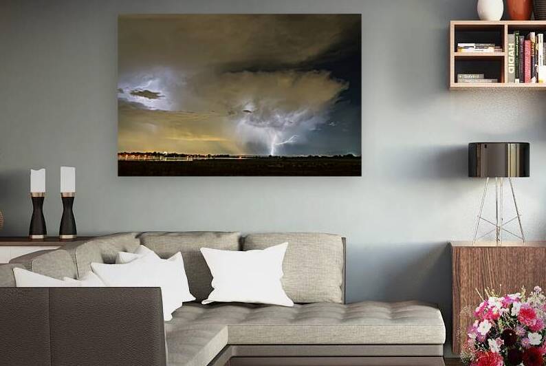 Longmont to the left Boulder to the Right by Bo Insogna