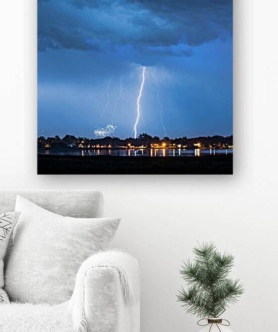 Lightning Raining Down with Some Firework Sprinkles by Bo Insogna