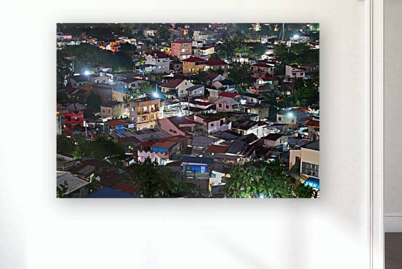 A Nightscape in Warm Light Urban Tapestry by Bo Insogna