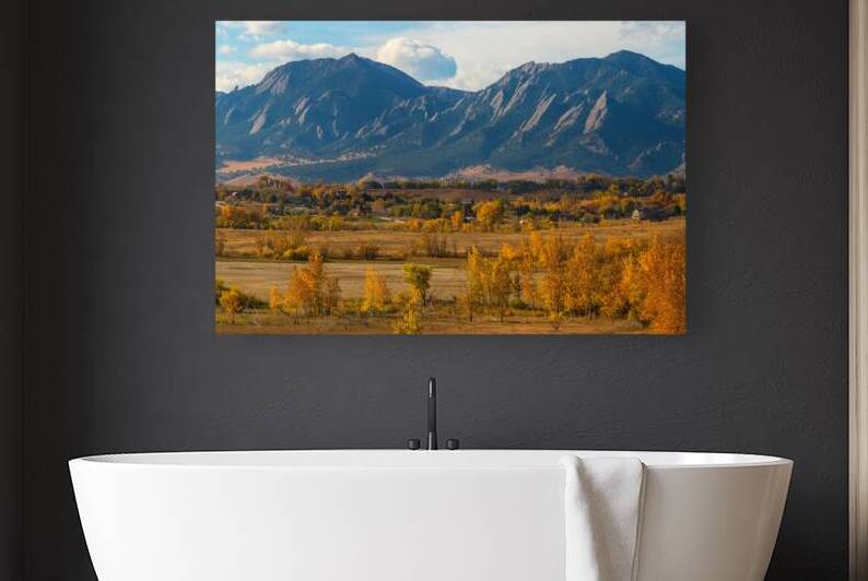 Boulder Colorado Colorful Flatirons View by Bo Insogna
