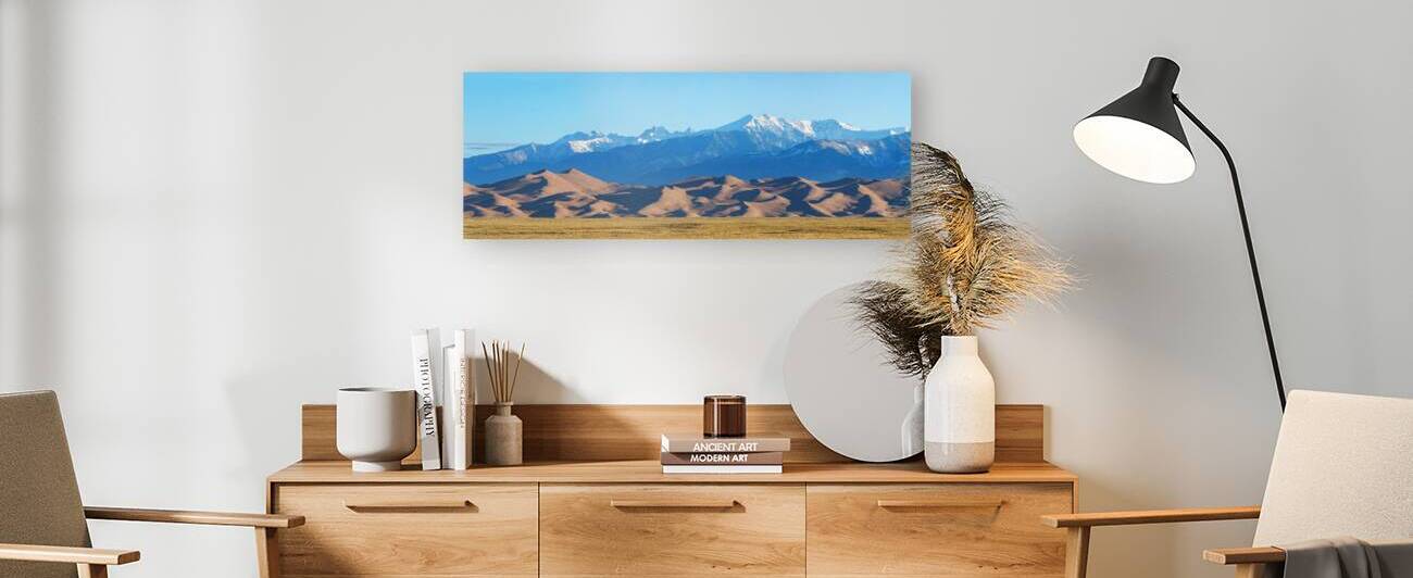 Colorado Great Sand Dunes Panorama Pt 1 Reproduction