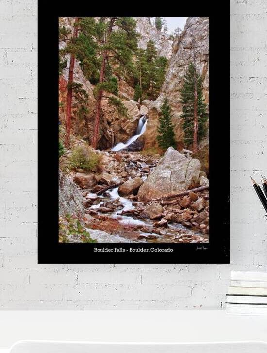 Boulder Falls Cascade Colorado Limited Edition by Bo Insogna