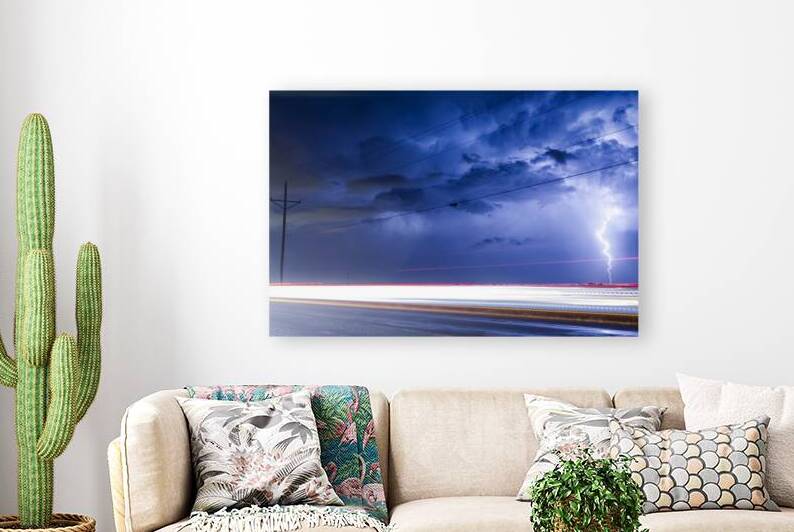 Electric Night Storm Lightning Light Trails Photography by Bo Insogna