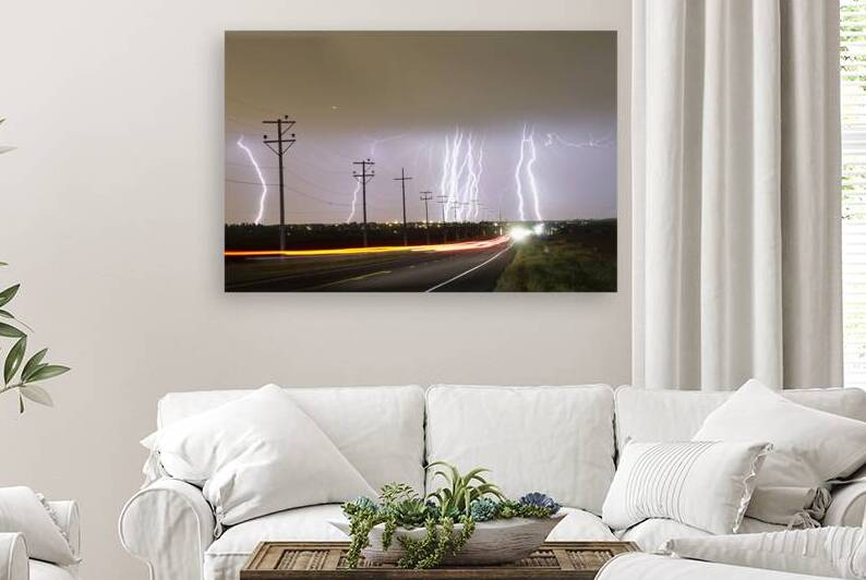 Lightning Bolts Cloud to Ground Striking  by Bo Insogna