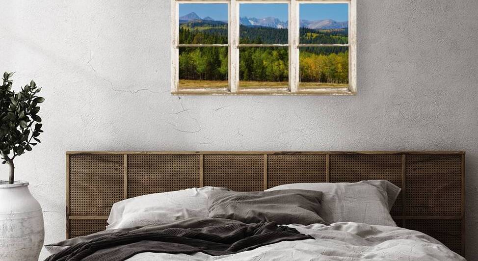 Autumn View Colorado Indian Peaks Window Wt by Bo Insogna